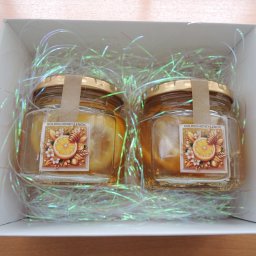 黄金の蜂蜜レモン260g×２個　ギフトセット・金粉入り・はちみつ・檸檬・ハンガリー産・アカシア蜂蜜・広島産・瀬戸内レモン・金沢産・加賀・金箔・美容・健康・長寿・お祝い ギフト 贈り物 グルメプレゼント 母の日 父の日 クリスマスプレゼント 敬老の日 お誕生日 記念日 結婚祝い 結婚記念日 お中元 お歳暮