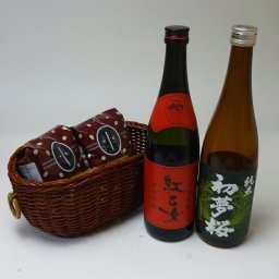 父の日 風船セット珈琲とお酒セット 紅乙女 胡麻焼酎 (福岡県) 金鯱酒造 初夢桜 純米酒 (愛知県) オススメ珈琲豆（特注ブレンド200ｇ ハッピーブレンド200g） メッセージカード ハート風船 ミニチョコ付き
