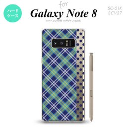 【SC01K】【スマホケース/スマホカバー】【ギャラクシー ノート8】SC01K スマホケース Galaxy Note8 SC-01K カバー ギャラクシー ノート8 タータン・ドット 青 nk-sc01k-1534【メール便送料無料】