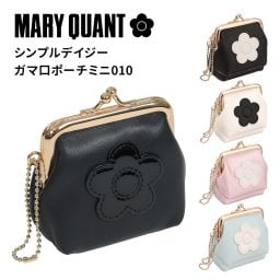 【公式】【シンプルデイジーマーク2ガマ口ポーチミニ】マリークワント MARY QUANT マリークヮント マリクワ ポーチ ミニポーチ デイジー ブラック アイボリー  パールピンク ライトブルー おしゃれ 女性 10代 20代 30代 プレゼント