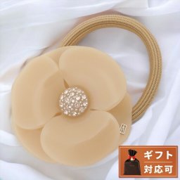 アレクサンドル ドゥ パリ ALEXANDRE DE PARIS APY 1935 29 S カメリア ポニー クリスタル ヘアゴム ベージュ 髪留め