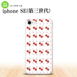 iPhoneSE 3 iPhoneSE 3 スマホケース ハードケース さくらんぼ チェリー 白 メンズ レディース nk-ise3-179