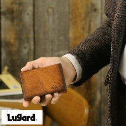 青木鞄 Lugard パスケース メンズ 本革 レザー 定期入れ