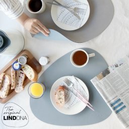LIND DNA カーブ プレイスマット リバーシブル Double NUPO 37x44cm 【リンドDNA ランチョンマット テーブル 新生活】【キッチン用品】