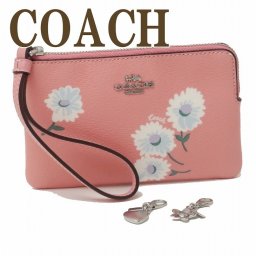 コーチ COACH ポーチ 財布 ハンドポーチ リストレット 限定ギフトセット ピンク 花 C3218SVSEQ ブランド 人気