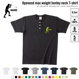 卓球  名入れヘンリーネックTシャツ ヘンリーネック 名入れTシャツ 首元ネコ目ボタン ボタンTシャツ 首元アクセント メンズ レディース    ピンポン テーブルテニス