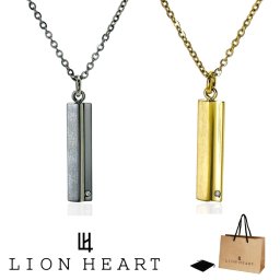 正規品 送料無料 2本 セット ペア ライオンハート LION HEART ペンダント ネックレス ステンレス 316L サージカルステンレス ペアライン プレート モチーフ メンズ レディース ユニセックス 04N160 04N160S 04N160SG シルバー ゴールド ペアネック 男性 女性 ギフト プレゼント おすすめ 誕生日 クリスマス バレンタイン お祝い