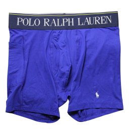 ポロラルフローレン：4D FLEX - COOLING MICROFIBER with Pocket ボクサーブリーフ (ラグビーロイヤル)[ボクサーパンツ 男性下着 メンズインナー 人気ブランド おすすめギフト 誕生日プレゼント メンズファッション]
