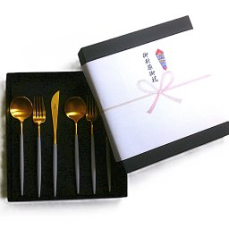 クチポールCutipol　GOA ゴールド  グレイ  カトラリー6本セットGRGB（テーブルナイフ、フォーク、スプーン）【ブランドボックス付属】【御結婚御祝・内祝・新築御祝・還暦御祝・御礼・寿・ギフト包装可能】