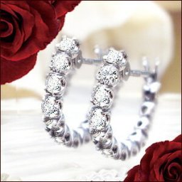 即日発送【完全無色透明Fカラー】【グレードup即日発送不可】【大特価】pt900【0.5ct】ダイヤモンド エタニティフープピアス『Eternity Hoop』 [SIクラス F～Dカラー 無色透明 GOOD～VERYGOOD] ハートアンドキューピット フルエタ エタニティ プレゼント 記念日 10周年【送料無料】   LP-445A