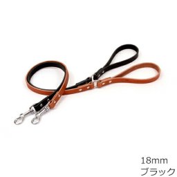 コロコ 栃木レザー リード 18mm ブラック本革