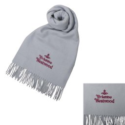 ヴィヴィアンウエストウッド マフラー Vivienne Westwood 25-W00Q7-P403 レディース メンズ LIGHT GRAY ライトグレー マフラー