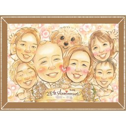 似顔絵 銀婚式 ギフト 手描き 名入れ 贈り物 プレゼント 銀婚式 記念日 結婚25周年 結婚記念日 大人数 お父さん 両親 お母さん 夫婦 名入れ 下書き確認 修正無料 かわいい 一生もの 似てる 喜ばれる 25周年 思い出 記念 感謝 おしゃれ キレイ クリスマス 喜寿祝い 二次会 応援 大量注文 ウェディングギフト 古希祝い 還暦祝い ハロウィン ブライダルギフト