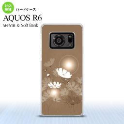 SH-51B AQUOS R6 AQUOS R6 スマホケース ハードケース コスモス ベージュ メンズ レディース nk-r6-605