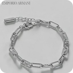 エンポリオ・アルマーニ ブレスレット メンズ レディース ブランド EMPORIO ARMANI China EGS3249040 シルバー アクセサリー