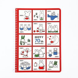 ミッフィー miffy 70th ノート(B6) 文具 日本製
