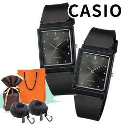 ラッピング済 ギフトセット ペアウォッチ カシオ 腕時計 収納ケース付き チプカシ スクエア シンプル　アナログ ブラック メンズ レディース カップル ペアセット 誕生日 記念日 プレゼント ギフト ペア腕時計 CASIO 成人 卒業 入学