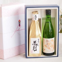 実りの秋の贈り物 贅沢な日本酒感謝ボックス2本セット(金鯱初夢桜 厳封大吟醸(愛知) 鈴鹿川純米(三重)) 720ml×1本 750ml×1本