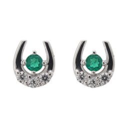 ホースシューピアス ロイヤルブルームーンストーン ピアス レディース 10金 シンプル ロイヤルブルームーンストーンピアス 6月誕生石 女性用 かわいい おしゃれ スタッドピアス 自分用