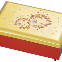 【送料無料】 山中漆器 かりん アクセサリーＢＯＸ（漆器  金沢箔 工芸品 敬老の日 外国人 お土産 日本製 ギフト 海外発送可 プレゼント お土産 御礼 お祝 記念 誕生日 アクセサリー 名入れ可 お中元）なごみや本舗