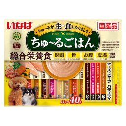 いなば ちゅ～るごはん チーズ ビーフバラエティ 犬用 14g×40本