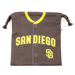 MLB(メジャーリーグ) パドレス 巾着(S) (ユニフォーム柄) キッズ スクール 野球