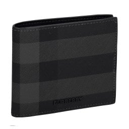 バーバリー BURBERRY 財布 二つ折り財布 折りたたみ財布 小銭入れ付き 8100529 A1208 メンズ ブラック