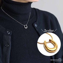 ステンレス ホースシューネックレス 馬蹄ネックレス ゴールド 18KGP シルバー 2色 スネークチェーン シンプル 映える プチプラ お洒落 人気 トレンド 流行り 金属アレルギー対応 ペンダント
