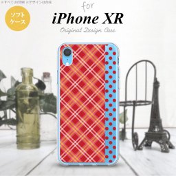 iPhoneXR iPhone XR スマホケース ソフトケース タータン ドット 赤 メンズ レディース nk-ipxr-tp1531