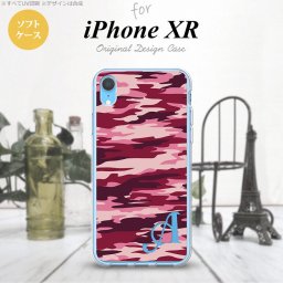 iPhoneXR iPhone XR スマホケース ソフトケース タイガー 迷彩 B ピンク +アルファベット メンズ レディース nk-ipxr-tp1163i