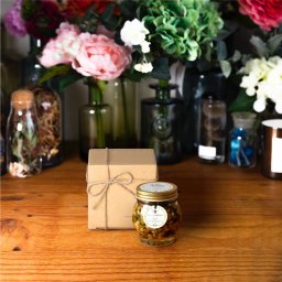【生はちみつギフト】ナッツの蜂蜜漬け エトワールL（200g） / ナチュラルクラフトボックス + 麻紐リボン