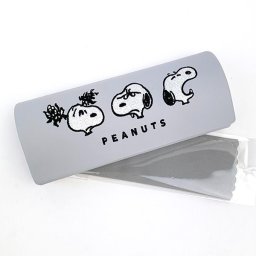 スヌーピー PEANUTS メガネケース ユニーク GY グレー 眼鏡ケース