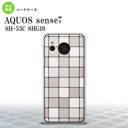 sense7 sense7 背面ケース カバー ステンドグラス風 おしゃれ スクエア ホワイト ステンドグラス風 2022年 11月発売 nk-sens7-sg45