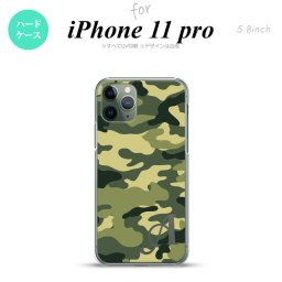 iPhone11Pro iPhone11 Pro スマホケース ハードケース ウッドランド 迷彩 A 緑 +アルファベット メンズ レディース nk-i11p-1157i