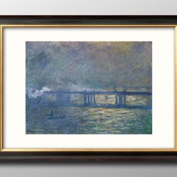 クロード モネ チャリング クロス橋 A3 サイズ ポスター アート おしゃれ 絵画 インテリア 北欧 イラスト マット紙 艶消し アートパネル 額 フレーム デザイン 壁掛け ギフト 新築祝い ディスプレイ 引越し祝い　新生活　空間デザイン 