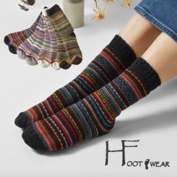 【H FOOT WEAR エイチフットウェア】FAIRISLE SOCKS フェアアイル柄 ウール混 ソックス (fairisle)レディース 秋 冬 靴下 ポルトガル製 暖かい 温か おしゃれ 柔らか 保湿 パイル ナチュラル おしゃれ 人気 30代 40代 50代 クリスマス 母の日 ギフト プレゼント