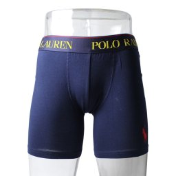 ポロラルフローレン：COTTON STRETCH POUCH ボクサーブリーフ (クルーズネイビー)[ボクサーパンツ 男性下着 メンズインナー 人気ブランド おすすめギフト 誕生日プレゼント メンズファッション]