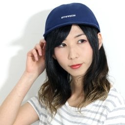 帽子 ロイヤル ステットソン 帽子 メンズ STETSON ミニロゴ キャップ 日本製 牛革ベルト ロゴキャップ レディース 8方キャップ 春夏 クールマックス フリーサイズ シンプル 無地 紺 ネイビー stetson 帽子 通販 父の日