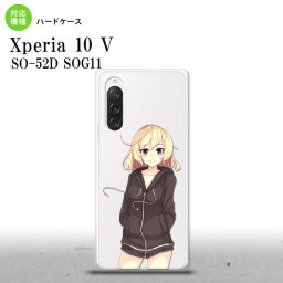 Xperia10V Xperia10V スマホケース 背面ケース ハードケース 女の子 A クリア 2023年 7月発売 nk-xp105-1321