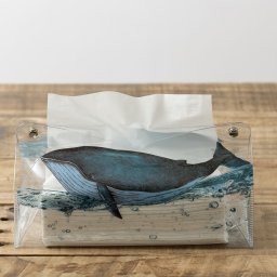 クリアティッシュケース ビニール製 S. Whale/ Animal 14