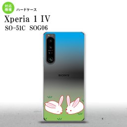 SO-51C SOG06 XPERIA 1 IV Xperia 1 IV スマホケース 背面ケース ハードケース ウサギ メンズ レディース nk-xp14-865