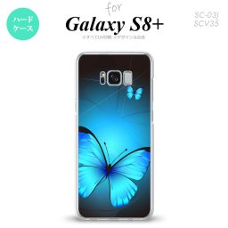 【SC03J】【スマホケース/スマホカバー】【ギャラクシーS8+】SC03J スマホケース Galaxy S8+ SC-03J カバー ギャラクシーS8+ バタフライ・蝶（B） 青 nk-sc03j-212【メール便送料無料】