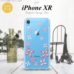 iPhoneXR iPhone XR スマホケース ソフトケース 花柄 カット 赤 メンズ レディース nk-ipxr-tp806