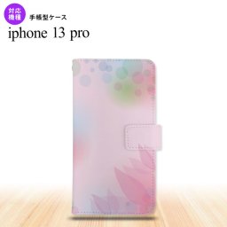 iPhone13 Pro iPhone13Pro 手帳型スマホケース カバー ぼかし 花柄 ピンク iPhone13 Pro専用 nk-004s-i13p-dr1593