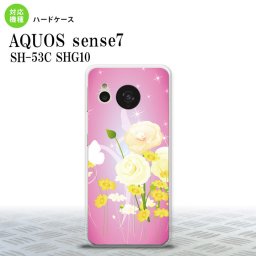sense7 sense7 スマホケース 背面ケース ハードケース 花柄 ミックス D ピンク 2022年 11月発売 nk-sens7-285