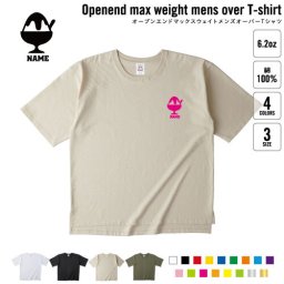 かき氷 名入れオーバーサイズTシャツ ビッグシルエット ゆったり イージーフィット ワイドフィット メンズ サイジング