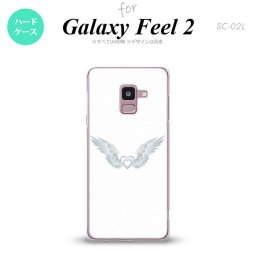 Galaxy Feel 2 ギャラクシー フィール 2 SC-02L スマホケース カバー ハードケース 翼(ハート) 白×白 nk-sc02l-476[スマホ,スマホケース,スマホカバー,ケース,カバー,ジャケット]
