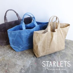 starlets スターレッツ トートバッグ Mサイズ マザーズバッグ【sh220101】【トートバッグ 大きめ パラフィン加工 旅行】軽い 軽量 横長 大人カジュアル 男女兼用