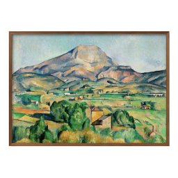 ポール セザンヌ サント＝ヴィクトワール山 A3 サイズ ポスター アート おしゃれ 絵画 インテリア 北欧 イラスト マット紙 艶消し アートパネル 額 フレーム デザイン 壁掛け ギフト 新築祝い ディスプレイ 引越し祝い　新生活　空間デザイン 
