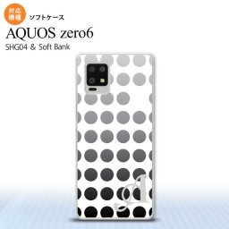 SHG04 SHG04 ZERO6 AQUOS zero6 スマホケース ソフトケース 水玉 黒 +アルファベット メンズ レディース nk-zero6-tp1375i